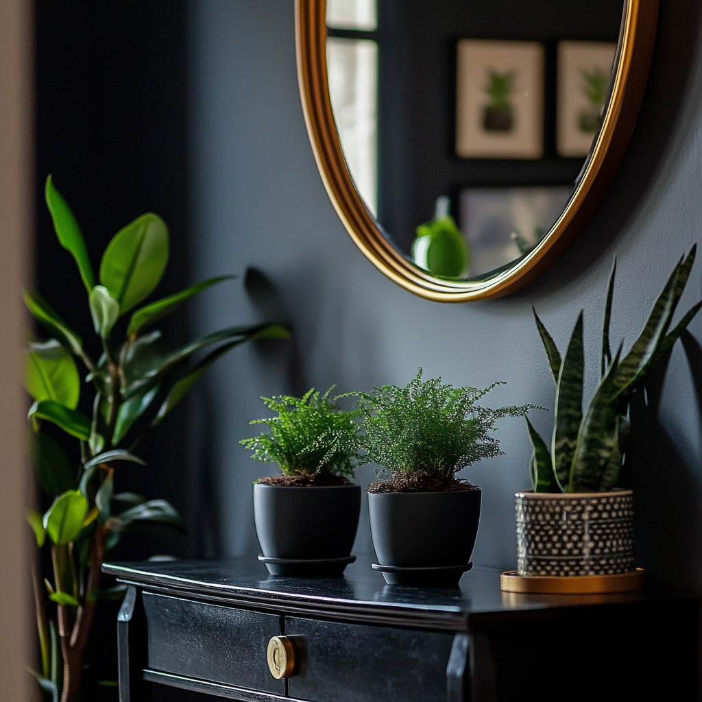 dave 26698 A close up shot of a black console table with 3 sm 4727e64a 0fe3 4c5b a77c 007039733bbd 3